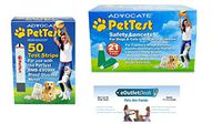 PetTest Advocate Monitoring Glucose Levels - Diabetes Testing Tools - Calibrated for Pets - Bonus eOutletDeals Pet Towel (50 Test Strips + Safety Lancets)