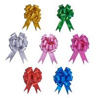 PH PandaHall 28 Pieces 7 Colors 4.7" Pull Bows Gift Pull Wrap Bow Ribbon for Bows for Gift Wrapping, Christmas, Wedding, Valentine's Day, Present Decoration