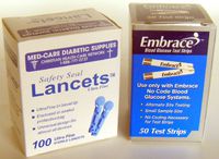 Omnis Health Embrace Blood Glucose Test Strips, 50ct