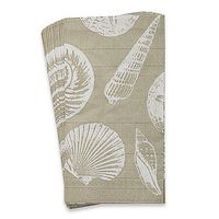 16 Piece Shells and Sand Paper Guest Towels - (8.5" L x 4.5" H) 3-Ply Paper, Disposable