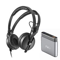 Sennheiser HD 25 Monitor Headphones + FiiO A1 Portable Headphone Amp (Silver)