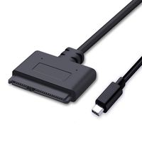 USB C to SATA Cables,USB 3.1 to 2.5" SATA III Hard Drive Adapter - SATA to USB Cable External Converter for SSD/HDD Data Transfer (Black)