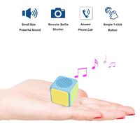 momoho BTS0038 Mini Wireless Speakers with Bluetooth V4.2,Portable Speakers for Home/Outdoors/Travel,10m Wireless Range and Rechargeable,Compatible iPhone Samsung (Blue)