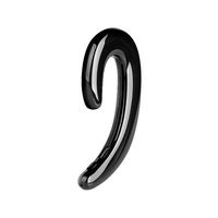 K8 Bone Conduction Earphones Mini Bluetooth Headsets Handsfree in Ear Headphones Car Earpiece Earhook Wireless Earphones with Mic (Black)