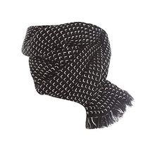 Theoylos Women's Scarf Large Soft Fleece Shawl Ladies Winter Plaid Sided Scarf Tassel Lightweight Shawls Wraps Black