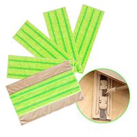 CLEANHOME Washable Mop Pad 5 Pack,Reusable Microfiber Flat Mop Replacement Head,Fit For Wooden Floor,Tile Remove Pet Hairs