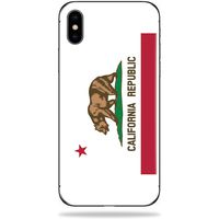 MightySkins Skin Compatible with Apple iPhone Xs Max - California Flag | Protective, Durable, and Unique Vinyl Decal wrap Cover | Easy to Apply, Remove, and Change Styles | Made in The USA