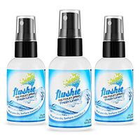 Flushie Pre-Toilet Sprays 2-Ounce Bottle, Fresh Linen Scent, Bathroom Deodorizer, Poop Spray, Before You Go Spray, Perfect for Travel 2oz (3 Pack)