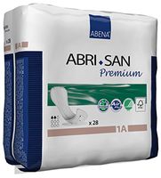 Abena Abri-San Premium Incontinence Pads, Size 1A - Mono Long, 28 Count