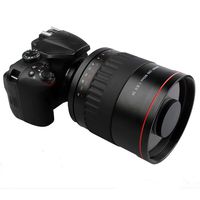 Lightdow 900mm F8.0 Telephoto Mirror Lens + T2 Mount Adapter Ring for Canon EOS Rebel T7 T7i T6 T6i T5 T5i SL2 80D 77D 700D 70D 60D 50D 5D 6D 7D 600D 550D 200D 150D 100D 1300D 1400D 1500D