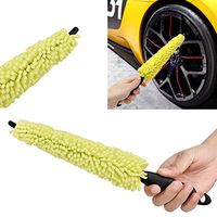 Gessppo Car Cleaning Brush Sponge Wheel Brush Wheel Cleaner Care Washing Brush Steel Wheel