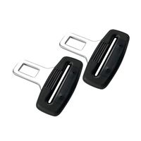 Auto Seat Belts Car Parts, 2 Pack Safety Buckle Seat Belt Plug Universal Connector Bayonet Safety with Card Insert