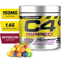 C4 Ripped Pre Workout Powder Berry Brainiacs | Creatine Free + Sugar Free Preworkout Energy Supplement for Men & Women | 150mg Caffeine + Beta Alanine + Weight Loss | 30 Servings