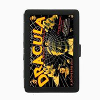 Perfection In Style Black Color Metal Cigarette Case D-178 Dracula The Vampire Thriller
