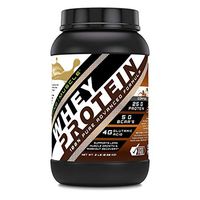 Amazing Muscle 100% Whey Protein Powder *Advanced Formula with Whey Protein Isolate as a Primary Ingredient Along with Ultra Filtered Whey Protein Concentrate (Coffee, 2 lb)