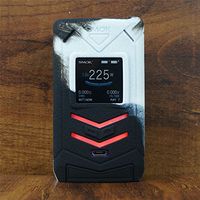 ModShield for Smok VENENO 225W TC Silicone Case ByJojo Cover Shield Wrap Skin (White/Black)
