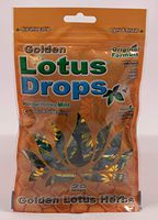 Golden Lotus Drops. Original Formula. Soothing Herbal Honey Mint Lozenge 1 pack. Cough Drops
