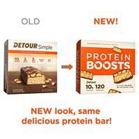 Detour Simple Whey Protein Bar, Caramel Peanut, 1.1 Ounce, 9 Count