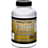 HEALTHY ORIGINS VITAMIN E,1000IU, 120 SGEL