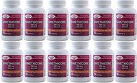 Simethicone 180 mg 2160 Softgels Anti-Gas Generic for Phazyme Ultra Strength Fast Relief of Stomach Gas and Bloating 180 Gelcaps per Bottle Pack of 12 Total 2160 Gelcaps