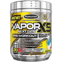 MuscleTech Vapor X5 Next Gen Pre Workout Powder, Explosive Energy Supplement, ICY Rocket Freeze, 30 Servings (9.6oz)