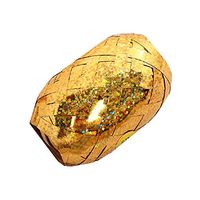 ZHU YU CHUN 10PCS 5 mm x 10 Yards Curling Rugby Shape Ribbon Egg for Decorative Gift Wrapping and Balloons (Golden)