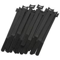 20 Piece 10 inch Hook and Loop Cable Ties Velcro