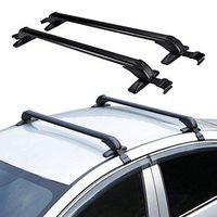 ONEPACK Car Crossbars Roof Luggage Racks for 4 or 5 Door Cars,Car Top Luggage Roof Rack Cross Bars Carrier Adjustable Window Frame (100cm Roof Rack)