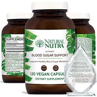 Ultimate Blood Sugar Support by Natural Nutra – 120mcg Chromium, 1000mg Cinnamon – Supports Normal Diabetes Blood Sugar Levels, Glucose & Weight – 120 Vegan and Vegetarian Softgel Capsules