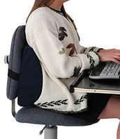 Bucket Seat Memory Foam Lumbar Cushion Black