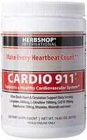 Cardio 911® Heart Health - Nitric Oxide Supplement - (16.82 Ounce Powder with Scoop) - Tart Cherry Flavor L-Arginine 5000 mg and L-Citrulline 1000 mg Combo (Pack of 1)