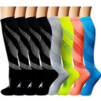 Compression Socks Women & Men 20-30 mmHg Best Athletic & Medical Running Flight Travel Pregnant