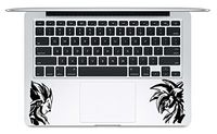 FocEnterprises GOKU VS VEGETA DRAGON BALL TRACKPAD / KEYPAD / PALM REST VINYL DECAL STICKER FOR MACBOOK NOTEBOOK LAPTOP