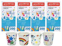 Goodtimes Bathroom Cups, 3 oz 200 ea, Assorted designs (4, Childrens)