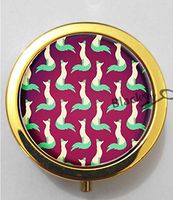 BlackKey Vintage Cute Fox Pattern 3-Compartment Decorative Pocket Gift Box Case Organizer for Pill, Color 2 -1279