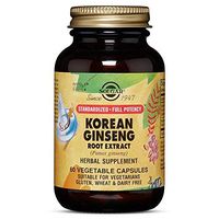 Solgar – Standardized Full Potency Korean Ginseng Root Extract, 60 Vegetable Capsules