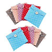 Healifty Sanitary Napkins Bag Tampons Storage Container for Lady 10Pcs