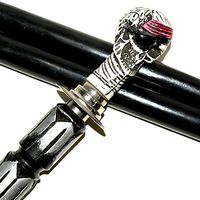 Nautical Gift Decor Skull Walking Stick with Black Beechwood Shaft