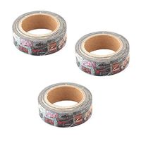 uxcell Washi Paper Car Pattern Gift Box Packing Sticky Label Tape Roll 1.5cm x 10M 3pcs