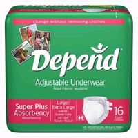 Depend Adjustable Underwear Small / Medium 18/Pack