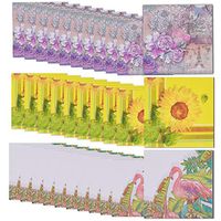 13 x13 Inches 60-Count Paper Cocktail Napkins, Eat, Drink and Be Married Disposable Paper Party Napkins with Floral Design - Perfect for Bachelorette and Wedding Party Celebrations