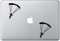 Skydiving-Parachute ArcDecals78602654 Set Of Two (2x) , Decal , Sticker , Laptop , Ipad , Car , Truck