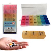 7 Day Pill Box Organizer Weekly Medicine Vitamins Storage Container Travel Case