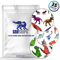 GrifGrips Extreme Formula - Spot Circle CGM Adhesive for Dexcom G6 (25-Pack) (Dinos)