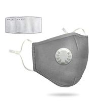 Reusable Dust/Pollution Mask for Air Filtration, Dustproof Anti Virus Mask, PM2.5 Filters Air Purifier for Outdoor Cycling (Includes 2 Packs of Cotton Filter Pads)