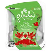 Glade PlugIns Scented Oil Air Freshener Refill, Flirty Orchard Kiss, 2 Refills, 1.34 fl oz