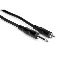 Hosa CPR-110 1/4" TS to RCA Unbalanced Interconnect Cable, 10 Feet