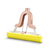 Large Cotton Mop Roller Type Water Absorbent Sponge Mop Household Squeeze Water Mop LITING