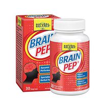 Natural Balance Brain Pep | Brain Function Supplement with Ginkgo Biloba, Kola Nut | Helps Support Improved Memory, Focus & Mental Clarity | 30ct