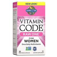 Garden of Life Multivitamin for Women - Vitamin Code Raw One Whole Food Vitamin Supplement with Probiotics, Vegetarian, 30 Capsules